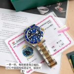 Luxury Two-Tone Submariner-Style Watch – Blue Dial, Ceramic Bezel, GTC Certified, Independent Serial Number - 图片 2