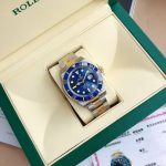 Luxury Two-Tone Submariner-Style Watch – Blue Dial, Ceramic Bezel, GTC Certified, Independent Serial Number - 图片 3