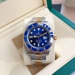 Luxury Two-Tone Submariner-Style Watch – Blue Dial, Ceramic Bezel, GTC Certified, Independent Serial Number