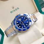 Luxury Two-Tone Submariner-Style Watch – Blue Dial, Ceramic Bezel, GTC Certified, Independent Serial Number - 图片 6