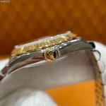 Luxury Two-Tone Datejust-Style Watch – Chocolate Dial, Diamond Hour Markers, Fluted Bezel - 图片 8