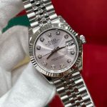 Luxury Datejust-Style Watch – Champagne Dial, Diamond Hour Markers, Fluted Bezel, Stainless Steel Bracelet - 图片 2