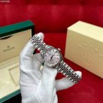 Luxury Datejust-Style Watch – Champagne Dial, Diamond Hour Markers, Fluted Bezel, Stainless Steel Bracelet - 图片 3