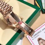 Luxury Full Rose Gold Day-Date-Style Watch – Champagne Dial, Fluted Bezel, Dual Calendar Display - 图片 7