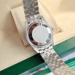 Luxury Datejust-Style Watch – Deep Purple Dial, Diamond Hour Markers, Fluted Bezel, Stainless Steel Bracelet - 图片 6