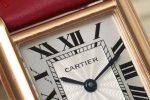 Cartier Tank Solo – Women's 18K Rose Gold Watch with White Dial, Roman Numerals, and Red Alligator Strap - 图片 4