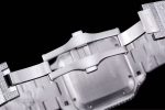 Cartier Santos-Dumont – Women's Full Diamond Pave Automatic Watch with White Dial, Roman Numerals, and Integrated Bracelet - 图片 8