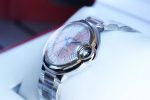 Cartier Ballon Bleu – Women's Stainless Steel Automatic Watch with Pink Dial, Roman Numerals, and Integrated Bracelet - 图片 6