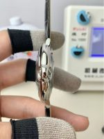 Cartier Ballon Bleu – Women's Stainless Steel Automatic Watch with Transparent Dial, Roman Numerals, and Black Alligator Strap - 图片 4