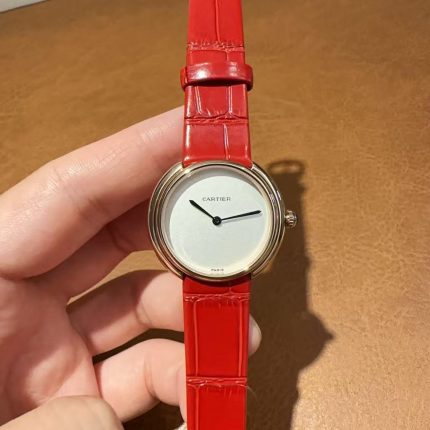 Cartier Ronde de Cartier – Women's Minimalist Quartz Watch Collection with White & Cream Dials and Alligator Leather Straps in Multiple Colors