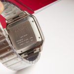 Cartier Santos-Dumont – Men's Stainless Steel Automatic Watch with Black Dial, Roman Numerals, and Integrated Bracelet - 图片 6