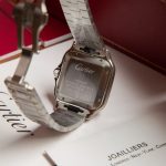 Cartier Santos-Dumont – Men's Two-Tone Stainless Steel & Yellow Gold Automatic Watch with White Dial, Roman Numerals, and Integrated Bracelet - 图片 6