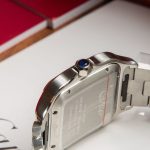 Cartier Santos-Dumont – Men's Two-Tone Stainless Steel & Yellow Gold Automatic Watch with White Dial, Roman Numerals, and Integrated Bracelet - 图片 7