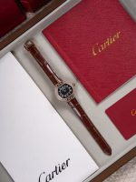 Cartier Tank Must – Women's 18K White Gold Watch with Diamond Bezel, Silver Dial, Roman Numerals, and Black Alligator Strap - 图片 7