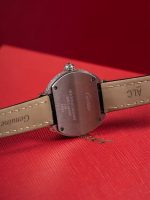 Cartier Tank Must – Women's 18K White Gold Watch with Diamond Bezel, Silver Dial, Roman Numerals, and Black Alligator Strap - 图片 10