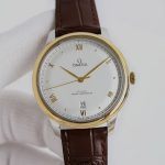 Omega De Ville – Gold-Tone Dial with Roman Numerals and Brown Alligator Leather Strap - 图片 8