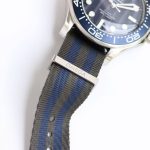 Omega Seamaster Diver 300M – Blue Wave Dial with NATO-Style Fabric Strap - 图片 7