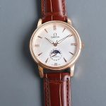 Omega De Ville – Silver Dial with Diamond Accents and Moon Phase Complication - 图片 7