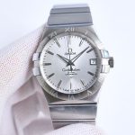 Omega Constellation – Stainless Steel Bracelet with Silver Dial and Roman Numerals