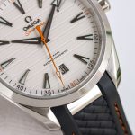 "Omega Seamaster Aqua Terra – White Dial with Orange Accents and Rubber Strap (Master Co-Axial 8900 Movement)  " - 图片 8