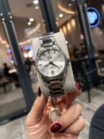 "Omega De Ville – Women's Two-Tone Dial with Diamond Bezel and Stainless Steel Bracelet (Choose from White or Purple)  " - 图片 6