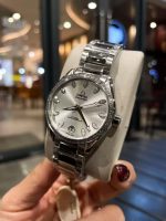 "Omega De Ville – Women's Two-Tone Dial with Diamond Bezel and Stainless Steel Bracelet (Choose from White or Purple)  " - 图片 5