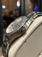 "Omega De Ville – Women's Two-Tone Dial with Diamond Bezel and Stainless Steel Bracelet (Choose from White or Purple)  " - 图片 4