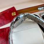 Omega De Ville – Men's Blue Sunburst Dial with Stainless Steel Bracelet and Roman Numerals - 图片 4