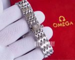 "Omega De Ville – Women's White Mother-of-Pearl Dial with Diamond Accents and Stainless Steel Bracelet  " - 图片 5