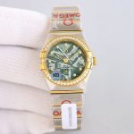 Omega Constellation – Women's Silver Meteorite Dial with Diamond Bezel and Stainless Steel Bracelet - 图片 8