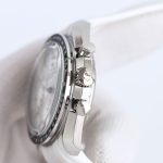 Omega Speedmaster Professional – Men's Silver Dial with Black Tachymeter Bezel and White Rubber Strap - 图片 5
