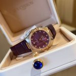 Omega Constellation – Women's Rose Gold Two-Tone Watch with Blue Dial, Diamond Bezel, and Leather Strap - 图片 5