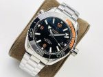 Omega Seamaster Professional – Men's Black Dial with Orange Accents and Stainless Steel Bracelet - 图片 7