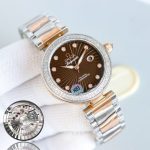Omega Ladymatic – Women's Rose Gold Watch with Diamond Bezel, Mother-of-Pearl Dial, and Co-Axial Chronometer Movement - 图片 8
