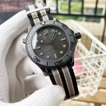 Omega Seamaster – Men's Black Dial with Ceramic Bezel and Rubber Strap, Co-Axial Master Chronometer - 图片 5