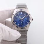 Omega Constellation – Men's Green Ceramic Bezel with Marble Dial and Stainless Steel Bracelet, Co-Axial Master Chronometer - 图片 3