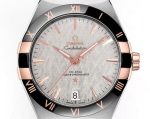 Omega Constellation – Men's Silver Sunburst Dial with Rose Gold Accents and Two-Tone Bracelet, Co-Axial Master Chronometer - 图片 4