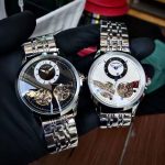 Omega De Ville – Men's Dual-Tone Skeleton Watch Set with Open-Heart Design, Co-Axial Movement, and Stainless Steel Bracelet - 图片 5