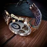 Omega De Ville – Men's Dual-Tone Skeleton Watch Set with Open-Heart Design, Co-Axial Movement, and Stainless Steel Bracelet - 图片 3