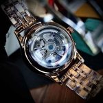 Omega De Ville – Men's Dual-Tone Skeleton Watch Set with Open-Heart Design, Co-Axial Movement, and Stainless Steel Bracelet - 图片 2