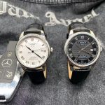 Tissot Le Locle Automatic Watch – Stainless Steel Case, White Dial with Roman Numerals, Black Leather Strap - 图片 3