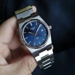 Tissot PRX Automatic Watch – Stainless Steel Bracelet, Deep Blue Dial, Powermatic 80 Movement