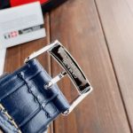 Tissot Classic Watch – Blue Dial with Roman Numerals, Navy Leather Strap, Swiss Made - 图片 7