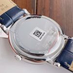 Tissot Classic Watch – Blue Dial with Roman Numerals, Navy Leather Strap, Swiss Made - 图片 8