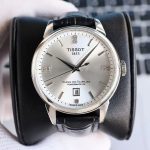 Tissot Chemin des Tourelles Automatic Watch – Black/White/Brown Dial Options, Diamond Accents, Leather Strap - 图片 3