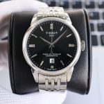 Tissot Chemin des Tourelles Automatic Watch – Silver, White, or Rose Gold Case & Bracelet Options with Diamond Accents - 图片 2