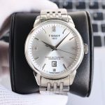 Tissot Chemin des Tourelles Automatic Watch – Silver, White, or Rose Gold Case & Bracelet Options with Diamond Accents