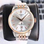 Tissot Chemin des Tourelles Automatic Watch – Silver, White, or Rose Gold Case & Bracelet Options with Diamond Accents - 图片 4