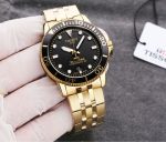 Tissot Seastar Powermatic 80 Automatic Diver Watch – Gold-Tone Case & Bracelet, White Dial with Black Bezel - 图片 5