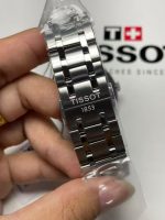 "Tissot Chemin des Tourelles Automatic Watch – Black Dial with Roman Numerals, Stainless Steel Bracelet, Powermatic 80 Movement  " - 图片 6